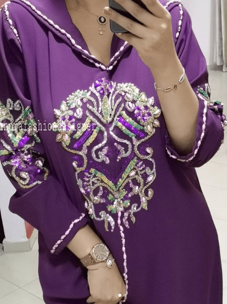 جلابات منبتين بثوب الكريب